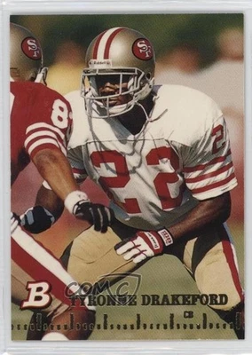 1994 Bowman Tyronne Drakeford #378 Rookie RC - Image 1 of 2