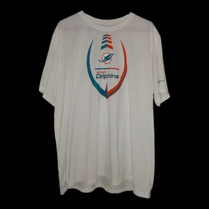 Miami Dolphins Nike Dri-Fit T-Shirt Herren 3XL Weiß Kurzarm NEU mit Etikett - Bild 1 von 4