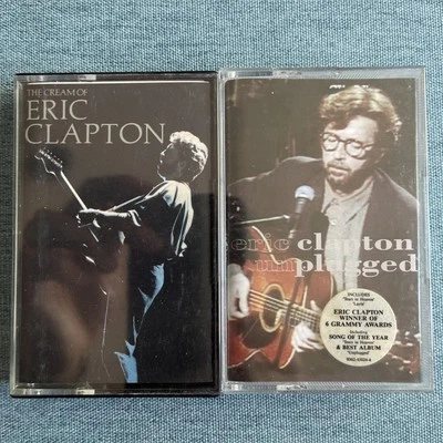 The Cream Of  and Unplugged - Eric Clapton Cassette Tapes - Play Tested! - Image 1 of 2