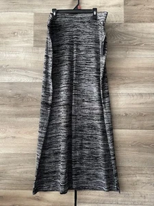APT 9 Skirt Womens 0X Black Gray Tie Dye Maxi Column Knit Stretch New - Picture 1 of 9