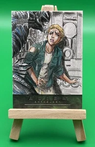 2016 Upper Deck Alien Anthology Sketch Card By Abdul Ghofur - Picture 1 of 2