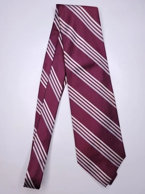 Corbata formal para hombre Bruno Piattelli 57"Lx3,75"W púrpura/gris Foto 1 de 4