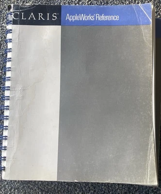 Apple IIe IIc AppleWorks Reference Manual Ver. 2x? Claris Corp. Spiral 1987 - Image 1 of 4