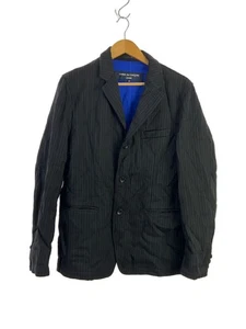 COMME des GARCONS HOMME Tailored Jacket M Wool BLK Stripe HP-J013 - Picture 1 of 5