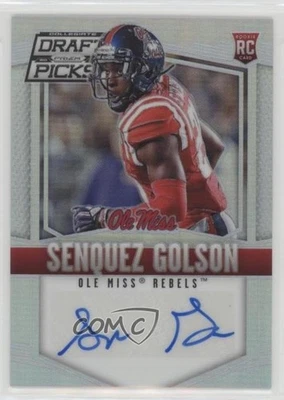 2015 Panini Prizm Collegiate Draft Picks Silver Senquez Golson Rookie Auto RC - Image 1 of 2