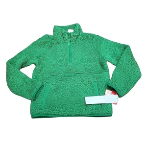 Wondershop Boys Girls Pajama Pullover Sherpa Sweatshirt Sweater Medium 8 Green - Picture 1 of 8