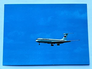 Aviation Airline Postcard AEROFLOT ILYUSHIN IL-62 - Picture 1 of 3