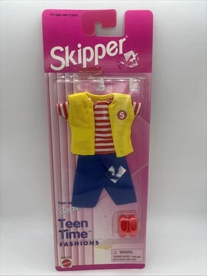 Traje vintage de patrón 1996 Mattel Barbie Clothing 68028-94 TEEN TIME NUEVO EN CAJA SIN USAR, EN CAJA ORIGINAL Foto 1 de 2