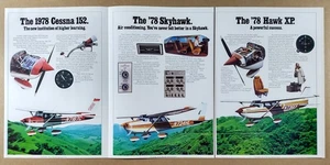 Pubblicità Cessna 152 Skyhawk & Hawk XP Airplanes 1978 stampa d'epoca - Foto 1 di 2