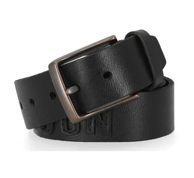 NUEVO Cinturón de cuero negro Harley 46/48" para hombre H-D con logotipo recortado elevado BMU007/0846 Foto 1 de 4