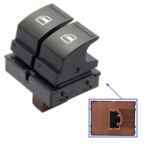 Fensterheberschalter Vorne Links für Skoda Fabia II Octavia II Roomster 1Z0959858 - Bild 1 von 6