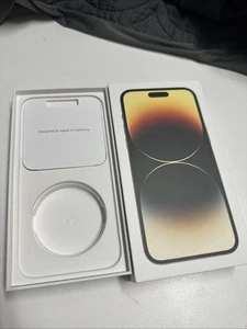 ORIGINAL Apple iPhone 14 Pro Max Gold 256g EMPTY BOX ONLY - Photo 1 sur 2