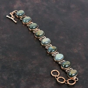 Oferta Año Nuevo Labradorita Piedras Preciosas Cumpleaños Aniversario Pulsera Joyería Cobre - Imagen 1 de 7