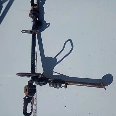 Yamaha MX100 1980 OEM PATA DE CABRA SOPORTE LATERAL con pedales y montaje  Foto 1 de 4