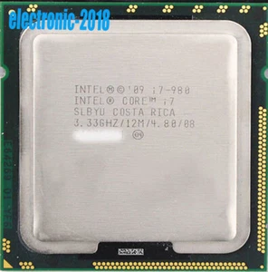 Intel Core i7-980 CPU processor 3.33ghz/12mb 4.8gt/s lga1366 slbyu - Picture 1 of 1