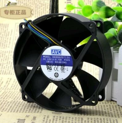 AVC 90*90*25 9CM DA09025T12U 12V 0.7A CPU computer case big wind PWM 4pin fan - Image 1 of 4