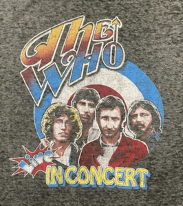 Camiseta gris The Who 'Live In Concert 1975 Tour' talla XL (impresa en 2017) - Imagen 1 de 5