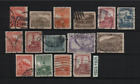 Mexique 1923-1925 lot de 15 timbres tous différents d'occasion comme vu, combiner expédition