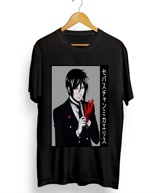 Black Butler Kuroshitsuji Grell Sutcliff T-shirts for Women Summer 2023  Harajuku Clothes Anime Graphic Blouse High-quality Tops