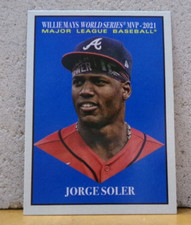 AUC. 550 BASEBALL CARD TOPPS RETRO JORGE SOLER BRAVES WILLIE MAYS W.S. M.V.P