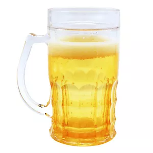 Fake Beer Mug Double Layer Funny Fake Beer Cup 450ml Beer Cup Creative Beer Mugs - Picture 1 of 10