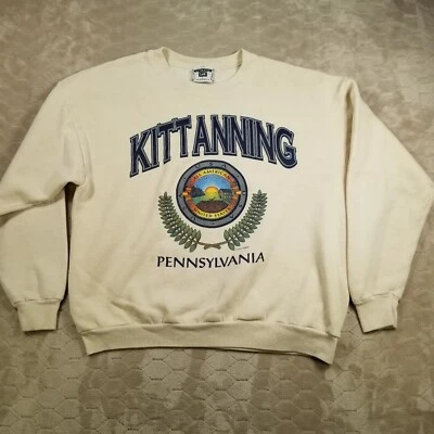 Sudadera De Colección Kittanning Pennsylvania Destino Turístico Talla LG Se Ajusta Recortada Foto 1 de 4