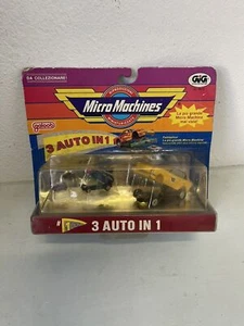 Blister Micro Machines 3 Autos in 1 #1 Auto groß gelb Galob - Bild 1 von 3
