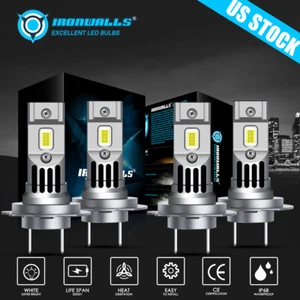 4x H7 H7 LED Headlight Bulb Kit High Low Beam 6500K For Ram ProMaster 2014-2022 - Picture 1 of 12