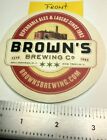 BROWN'S BREWING CO of TROY NY, "DEPENDABLE ALES & LAGERS" BEER COASTER.