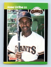 1989 Donruss Baseball's Best Jose Uribe San Francisco Giants #106