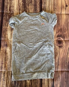 GAP Kids Girl's Short Sleeve Side Pockets Pullover Gray Dress Size: XS - Picture 1 of 9