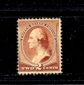 #210 US 2 CENT RED BROWN WASHINGTON-MINT-N/H-FINE VF - Picture 1 of 1
