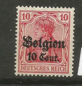 Bélgica, ocupación alemana Scott #N3 sobreimpresión en Germania como nuevo con bisagras - Imagen 1 de 1