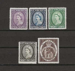 ST VINCENT 1964/65 SG 207/211 MNH - Imagen 1 de 1