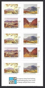 2002 Australia SG# 2209/12 SB153 Albert Namatjira Paintings booklet Phil BCode - Picture 1 of 2