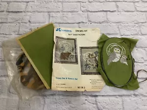 Kit de bordado LeeWards Crewel de colección búho nevado búho chillón - Imagen 1 de 5