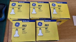 Pack Of 5 x GE R64 60W ES Diffused Reflector 60 Watt Screw E27 - Picture 1 of 1