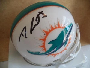 DURHAM SMYTHE MIAMI DOLPHINS SIGNED AUTOGRAPHED RIDDELL MINI HELMET W/COA - Picture 1 of 2