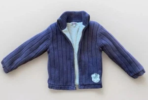 Sky Hawk Vintage Boys Brown Sweater Coat Zipper Size S - Picture 1 of 4