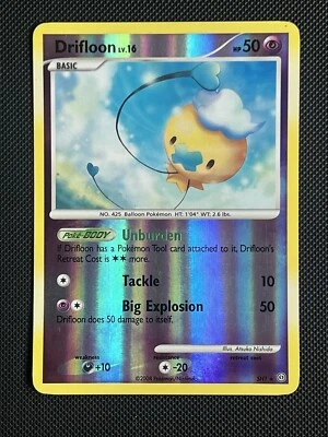 Pokémon TCG Shiny Drifloon Stormfront SH1 Reverse Holo - Image 1 of 4