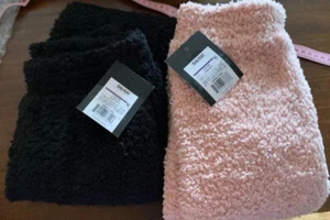 Girls' Fuzzy Knit Jogger Pants - Art Class Pink And Black. Small 6/6x. Pk Of 2 - Picture 1 of 11