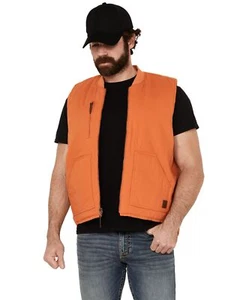 Brixton Men's Abraham Reversible Zip Vest - 03285-BTORG - Picture 1 of 4