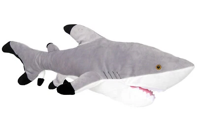 WAGNER STOFFTIERE PLÜSCHTIER PLÜSCH HAI 93cm lang NEU Fisch Haifisch Plüschfisch Schwarzspitzenhai