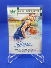 Grayson Allen 2018-19 Court Kings Rookie Heir Apparent JADE Auto on Card SSP