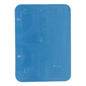 4x 8Pcs Macsim Fasteners BLUE HALF SHIM 72x100x2mm Ribbed Non-Skid Profile - Picture 1 of 1