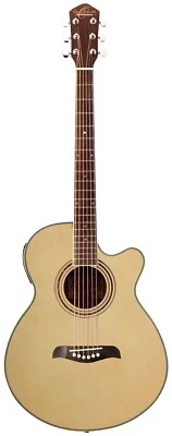 Oscar Schmidt Model OG10CEN Natural Gloss Finish Acoustic Electric Guitar - NEW - Image 1 of 4