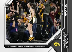 2023/24 NCAA Panini Instant 48 CAITLIN CLARK IOWA HAWKEYES BASKETBALL in hand - Picture 1 of 1