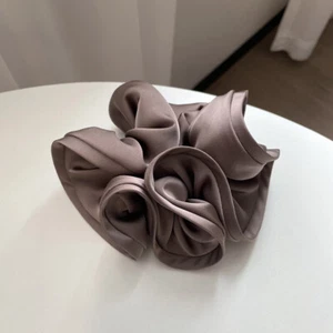 Ponytail Holder Hair Ties Oversized Silky Satin Hair Rope Hair Accessories Solid - Picture 1 of 21