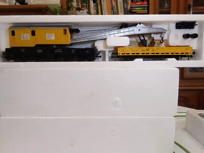 Modelleisenbahn Roco Spur H0 Eisenbahndrehkran m. Kranschutzwagen - Bild 1 von 3