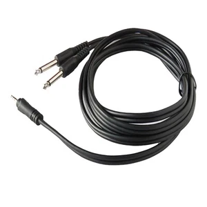 6 Fuß 6,35 mm Stecker Mono Kabel 2" 1/4 Audiokabel auf Miniklinke Stereo 3,5 mm Kabel - Bild 1 von 12